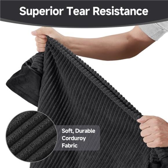 Orthopedic Large Dog Bed, Deluxe Pet Bed Crates, Waterproof 35" x 22", Black - Picture 6 of 6